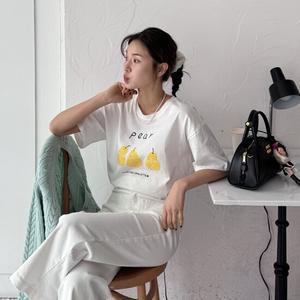 [메이블루] 페어 레몬 반팔티