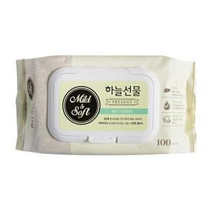 하늘선물 물티슈 100매 캡형