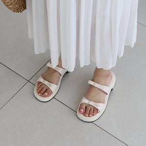 오늘출발 4cm 키높이 푹신 가볍고 편한 에스카 리본 뮬 슬리퍼 스트랩 샌들