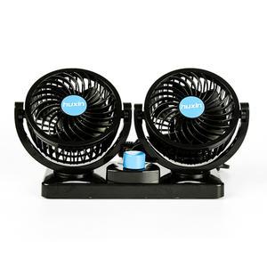 차량용 360도 화물차용선풍기 듀얼 운전석 12V QIFUN 에어컨 데스크탑 LED