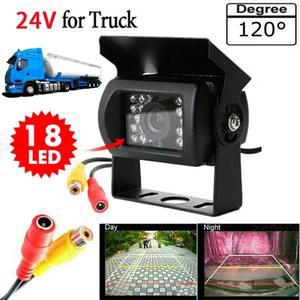 18 LED  안개 IR 야간 투시경 IP68 방수 자동차 후방 카메라 12-24V 트럭  유선 CCD 역방향 카메라