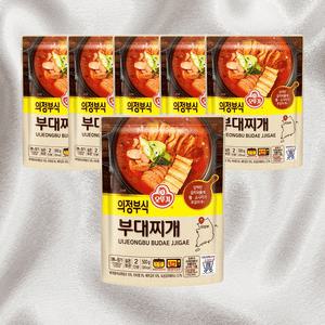 오뚜기간편국 부대찌개 캠핑요리 자취요리 의정부식 500g 6개