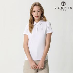 데니스골프 여성 스포티 쿨 카라 반팔티_NAQMLTS073