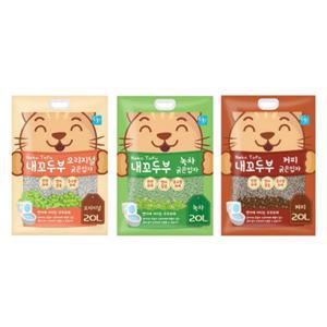 냄새 먼지잡는 고양이 두부모래 20L 대용량 청결모래 배변용품 천연재료 냄새먹는