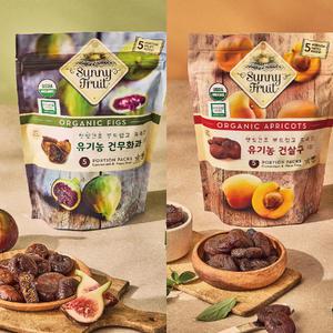 선택 써니후르츠 유기농 건무화과 건살구 반건조 말린 건조 무화과 살구 과일