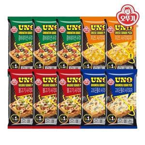 [오뚜기] UNO 사각피자 콤비네이션 3개 + 불고기 3개 + 치즈 2개 + 고르...