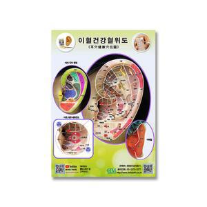 이혈건강혈위도 이침혈도 귀혈자리 한글이침궤도 귀침 이침 이혈도 혈위도 혈자리 한글 요법 강사용