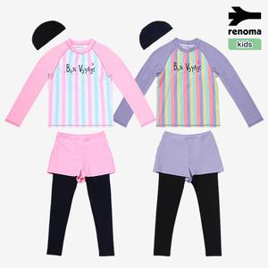 [롯데백화점]레노마 여아동 래시가드 래깅스팬츠 세트  GS20910