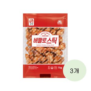 [보금푸드] 사조 버팔로 스틱 1kg 3개