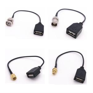 BNC/SMA 남성 및 여성-컴퓨터 데이터 케이블 USB 암 커넥터 RG174 저손실 연장 코드
