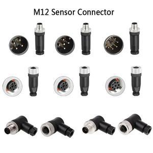암수 소켓 센서 플러그 커넥터 M12 항공 방수 케이블