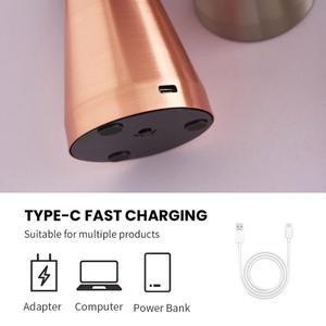 버섯 USB 충전 책상 램프 유럽 스타일 터치 스위치 LED 침실 분위기 바 장식 야간 조명
