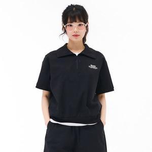 [하프클럽/체이스컬트]여성 스트레치 반집업 맨투맨 반팔티셔츠-EBRG5873D03