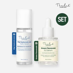 [11번가 단독] 수분밀착 올리고 히알루론산 하이드로 세럼 + 그린 플라보노이드 진정 세럼 SET