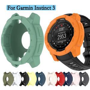 홈스튜디오Garmin Instinct 3 보호 커버 용 부드러운 실리콘 케이스 4550mm 시계 쉘용 슈퍼 라이트 장식