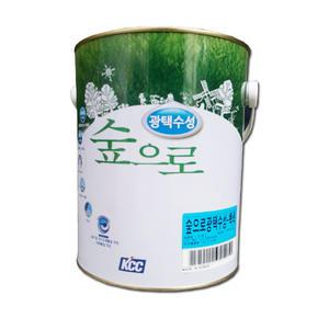 KCC페인트 숲으로 광택스 유광 4L 백색 조색 광택 수성페인트