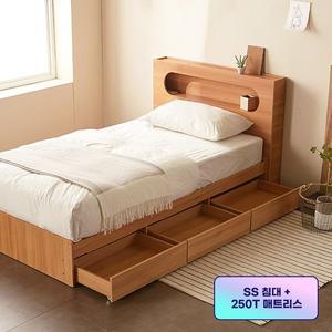 [파로마] 일라LED 수납침대 SS 메리엇하이탑 매트리스