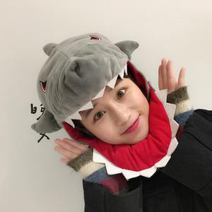 상어 스티커사진관 모자 파티 동물모자 인형 인싸템