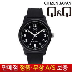 [무상AS][ 큐앤큐BY시티즌]야광블랙화이트수능패션남여공용중고등학생시험우레탄손목시계 VR35J-027Y