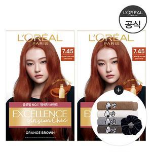 [2개]엑셀랑스 파리지앵 시크 염색약 (증)스누피 타올(색상 랜덤1개)+스크런