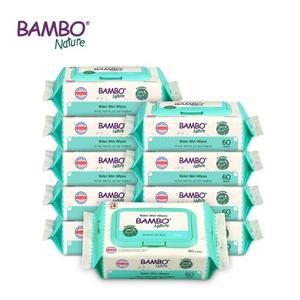 밤보그린 비데 물티슈 60매 1박스(60매X10팩)