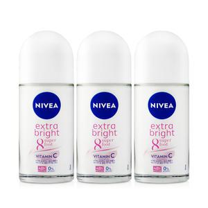 니베아 데오드란트 롤온 엑스트라 브라이트 50ml 3개