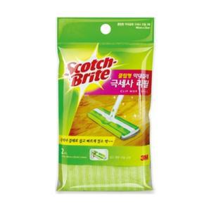 3M 클립형 막대걸레 리필2매 다용도 청소용품