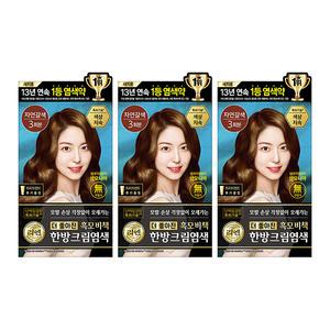 리엔 흑모비책크림 염색약 자연갈색, 120g, 3개