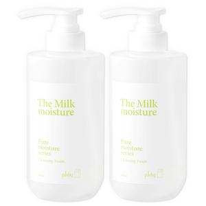 피엘디크 더 밀크 모이스처 클렌징폼 500ml 2개 /대용량+버블2중세안+우유단백질함유