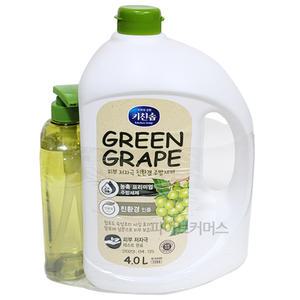키친솝 청포도 친환경 주방세제 4L + 700ml 저자극