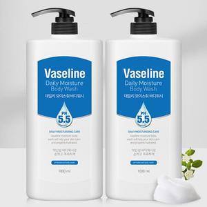 [바세린] pH 5.5 약산성 대용량 바디워시 1000ml 2개 / 샤워젤 바디클렌저
