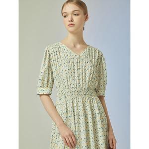 [CC콜렉트](타임스퀘어점패션관)[씨씨콜렉트] 브이넥 플라워 패턴 롱 원피스 (C232MSE041)