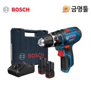 보쉬 GSR10.8-2-LI 충전드릴 10.8V 2.0AH 2팩 2단속도조절 드릴+드라이버작업