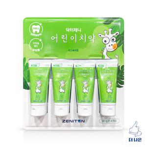제니튼 닥터제니 키즈치약 저불소 60g X 4입