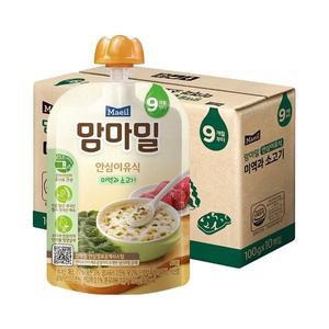 [신세계몰]맘마밀 미역과소고기 100g 10팩 (9개월)