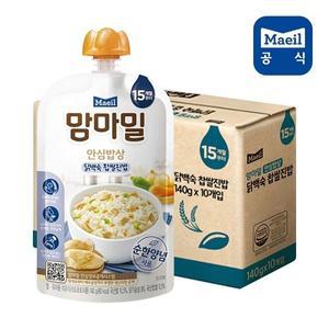 [기타]맘마밀 안심밥상 닭백숙찹쌀 140g 10팩