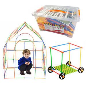 [타이니월드] 빨대블록 1000PCS+바퀴+커넥터