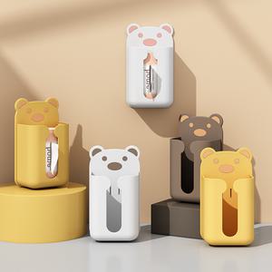 접착식 뽑아쓰는 리필용 티슈 휴지 걸이 페이퍼타올 케이스 벽걸이 거치식 홀더 부착식 핸드 키친 타올