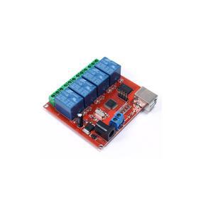 W040 4채널 컴퓨터 프로그램 제어 아두이노 12V USB 릴레이 모듈