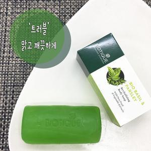 인도 바이오티크 미용 세안 천연 비누 5개 클렌징 바질 앤 파슬리