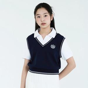 [더데이걸][40%+추가8%]조끼 레이어드 카라티 TGRA24308