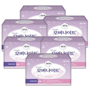 좋은느낌 코텍스 일반형 오버나이트 10개입 6팩 (총60개)