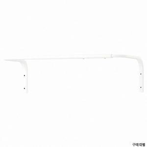 이케아 MULIG 물리그 옷걸이바 화이트 60-90cm 101.794.36 길이 조절 벽 부착형 행거