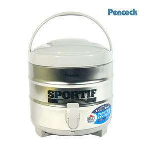 일본정품 피코크워터저그 INS-60 (6.1L)실버 보온보냉물통 대형물통 아이스물통 캠핑물통 식수통