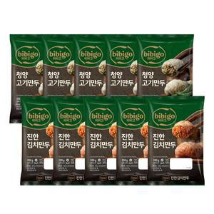 [하프클럽/CJ제일제당]비비고 수제고기만두 200g x5봉 + 수제김치만두 200g x5봉