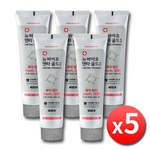 뉴바이오덴타골드치약 5개(개당 200g) 세트