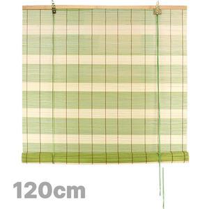 120cm 그린 스트라이프 대나무 자동발 ( 인테리어 문발 우드발 나무발 창문발 블라인드 )