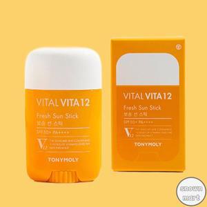 토니모리 선스틱 바이탈 비타 12 보송 선스틱 22g SPF50+ 2개
