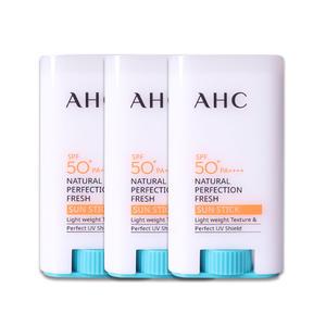AHC 내추럴 퍼펙션 프레쉬 선스틱 17g 3개 SPF50+ / PA++++ 워터프루프 산뜻 보습 진정