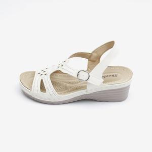 [슈리오]소가죽 경량 여름 펀칭 스트랩 샌들 6cm